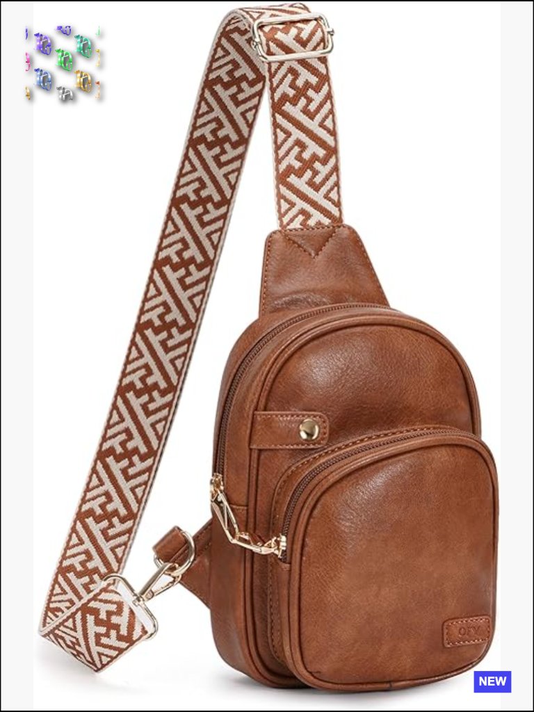 Anti Theft Crossbody Sling Bag Vegan Leather Travel Purse Rfid Protection
